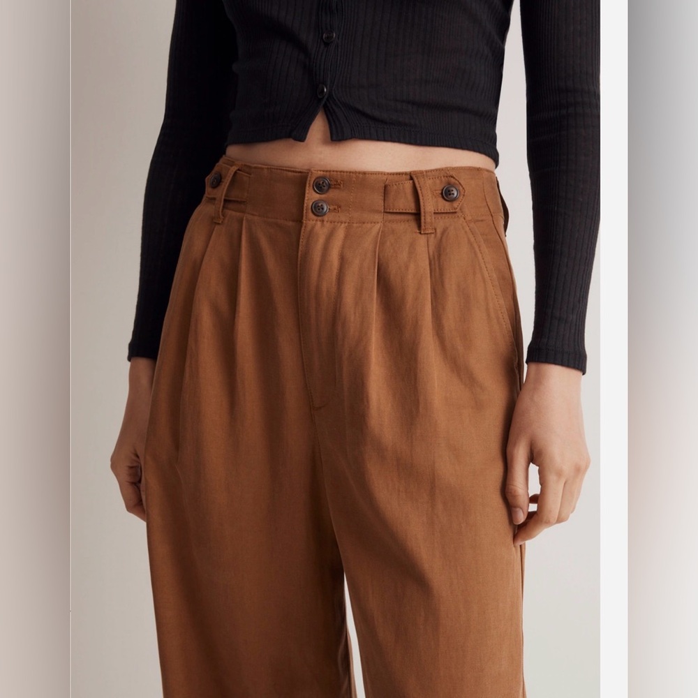Madewell The Harlow Wide-leg Pant | Color: Acorn | Size 2 - Picture 5 of 12